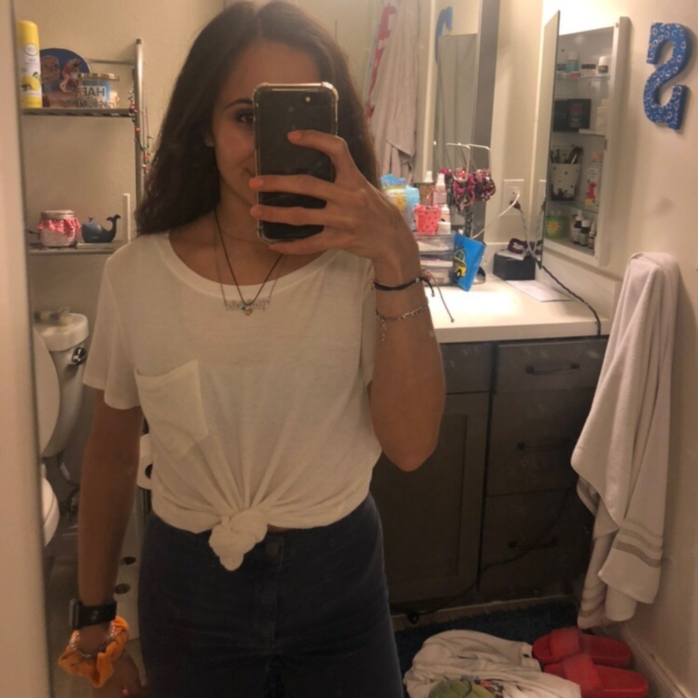 Hollister White Tee